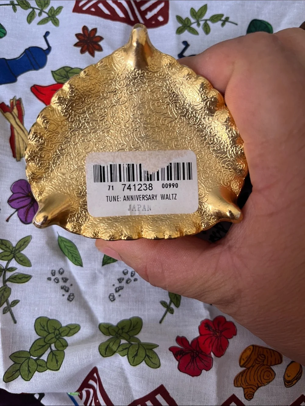 Gold Heart Trinket Box - 50th Anniversary Keepsake